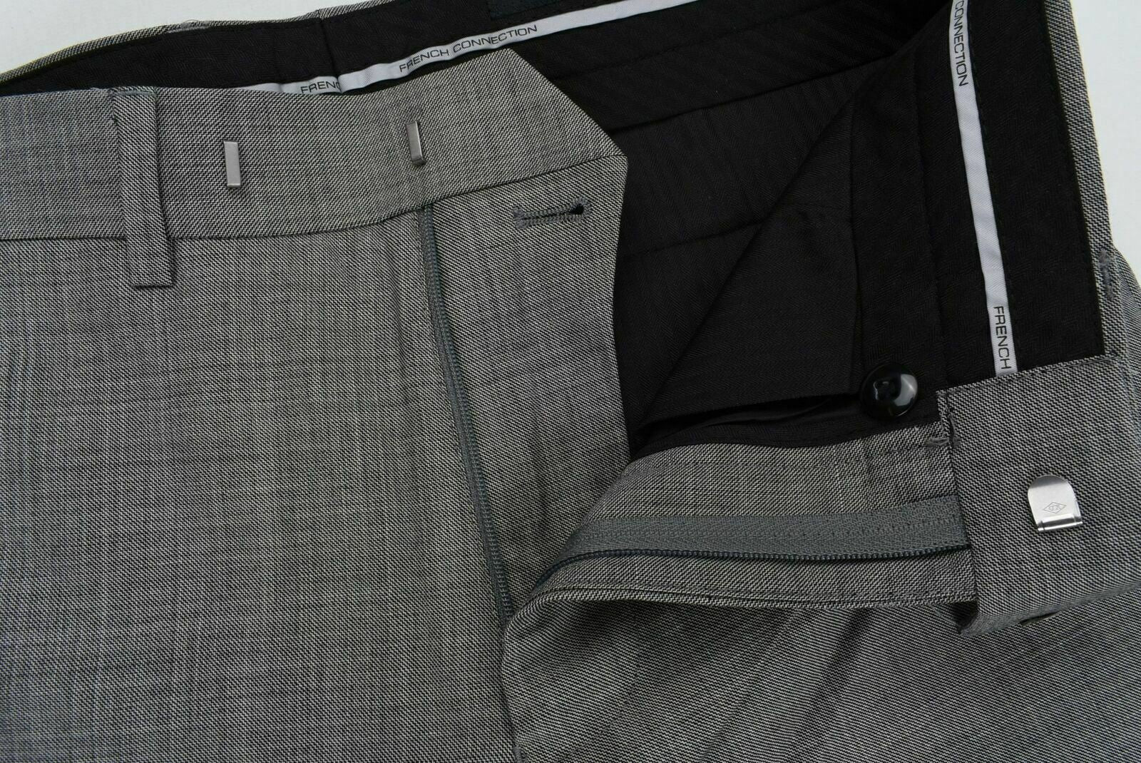 FRENCH CONNECTION Men's Formal Grey Wool Trousers - W28