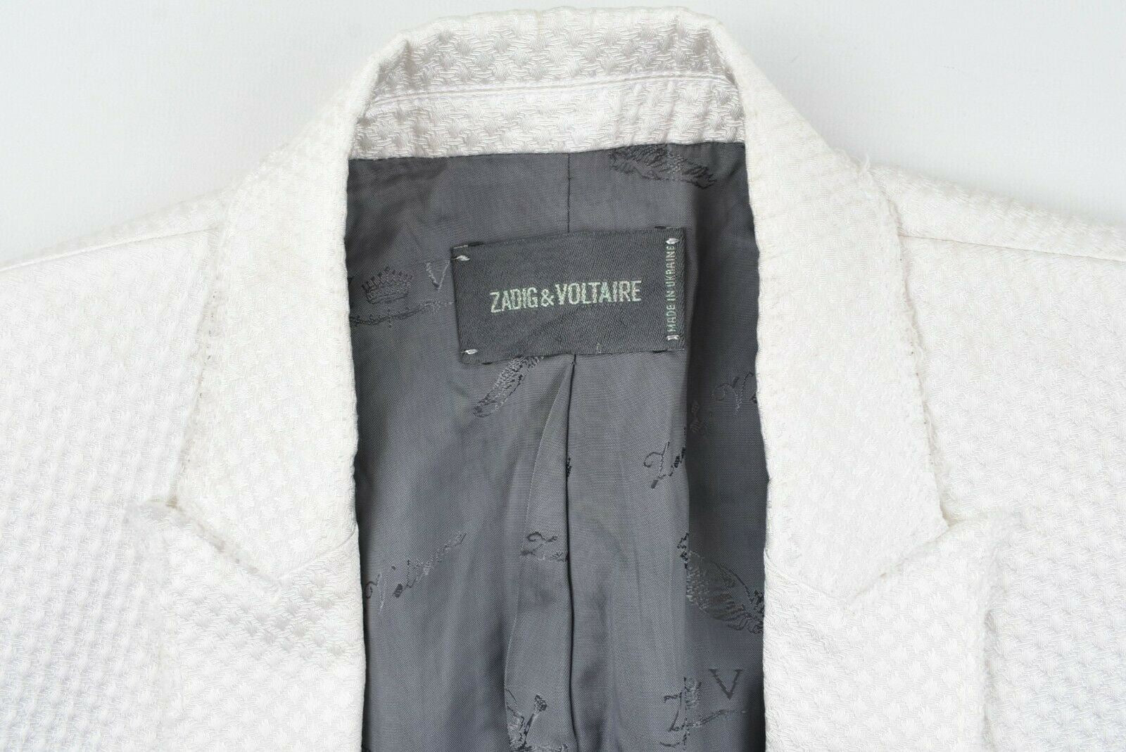 ZADIG & VOLTAIRE Women's Virgin BF Blazer Jacket, White, size XS*ex display*