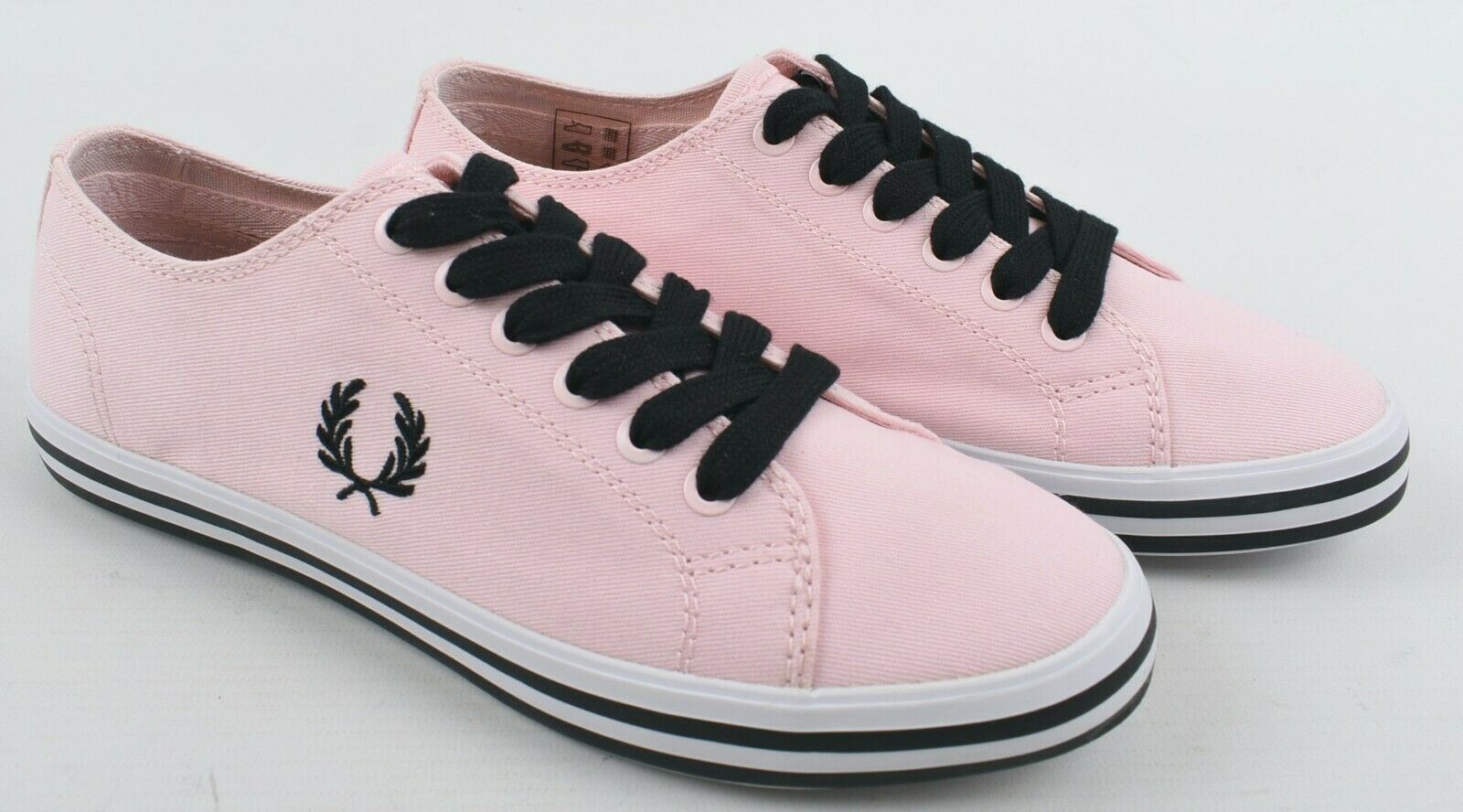 FRED PERRY Women's KINGSTON TWILL Trainers, Iced Pink, size UK 4 /EU 37