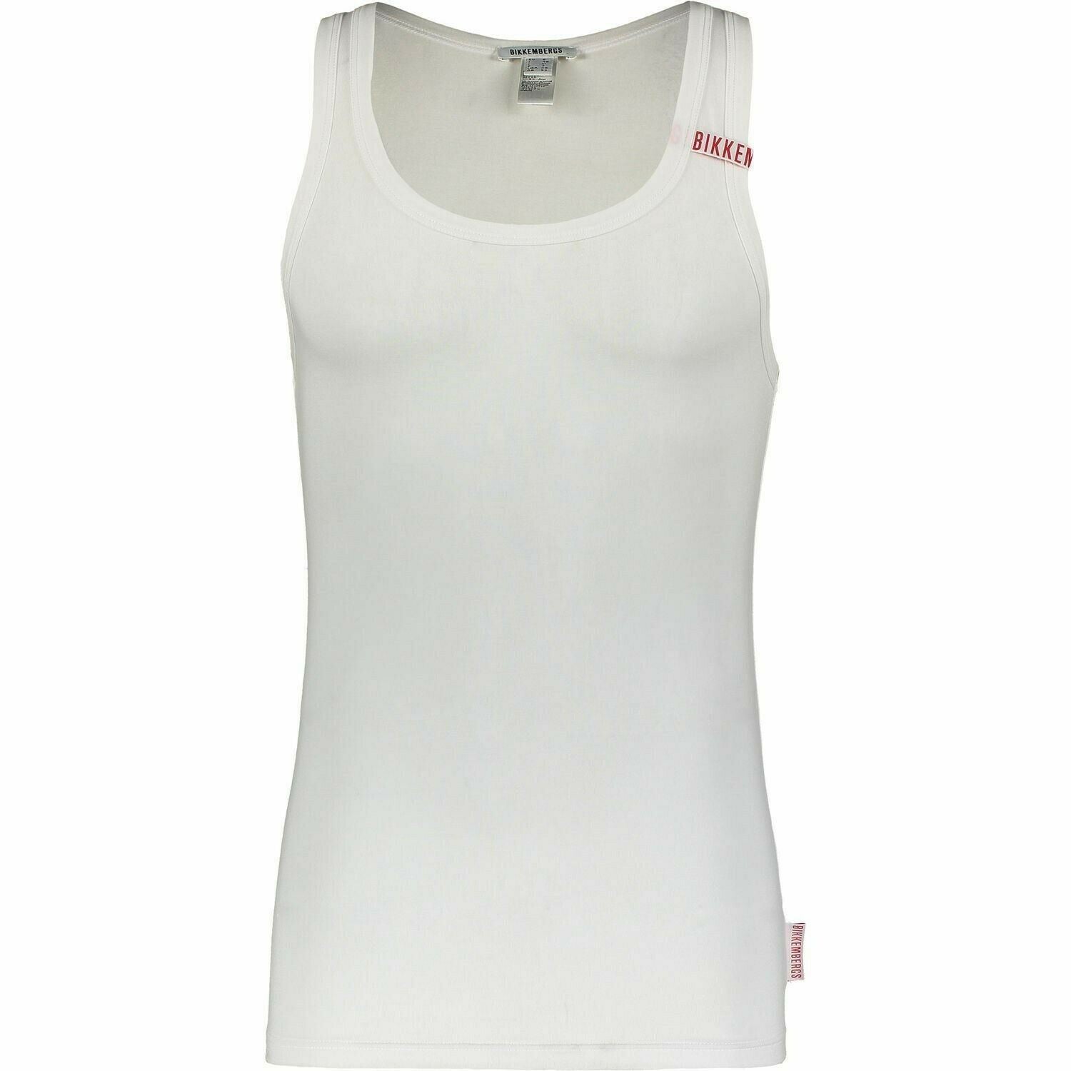 BIKKEMBERGS Underwear: Men's Micromodal Tank Top, White, size M