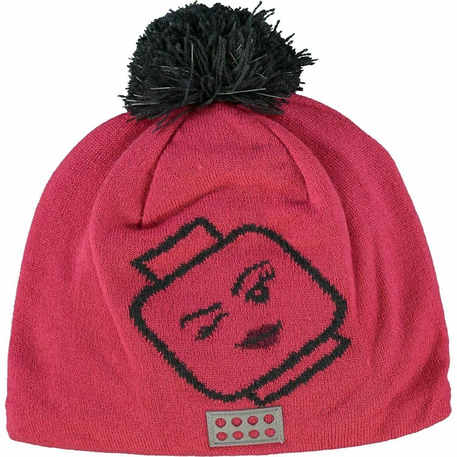 LEGOWEAR - AGATA Girls' Kids' Pom Pom Beanie Hat, Pink size 8-11 years