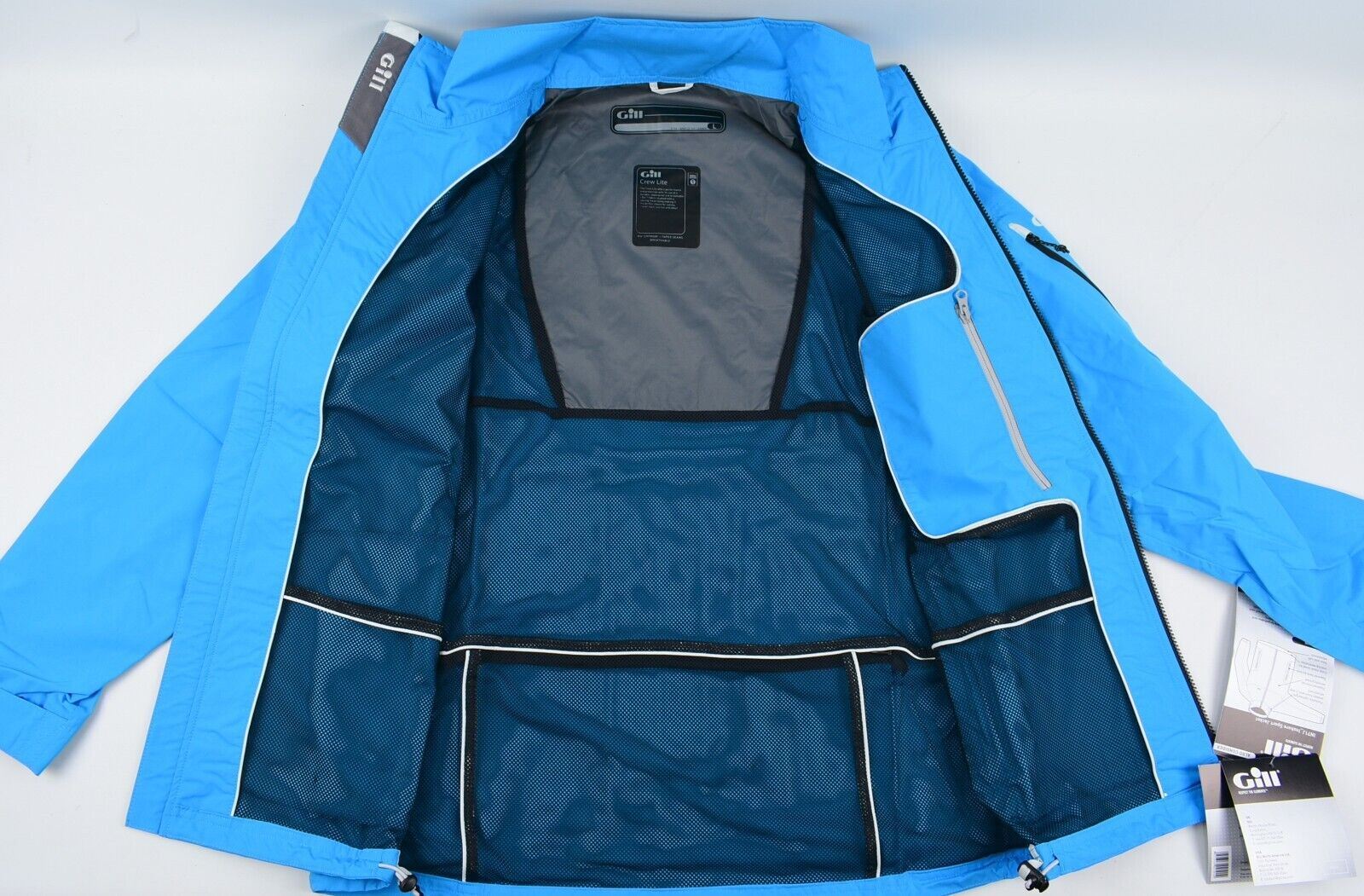 GILL Men's Crew Lite Sailing Jacket, Blue, size LARGE (style 1042)