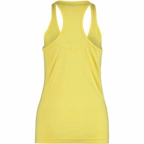 EA7 EMPORIO ARMANI Women's Workout Yoga Tank Top, Modal/Cotton, Yellow, size L