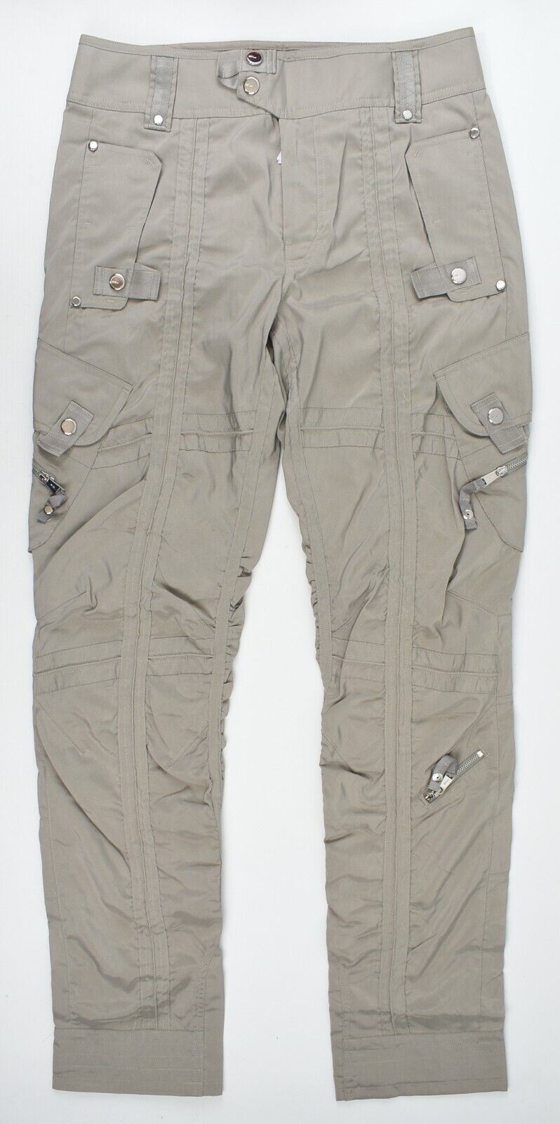 POLO RALPH LAUREN Women's Cargo Style Trousers/Pants, Light Grey, size UK 6