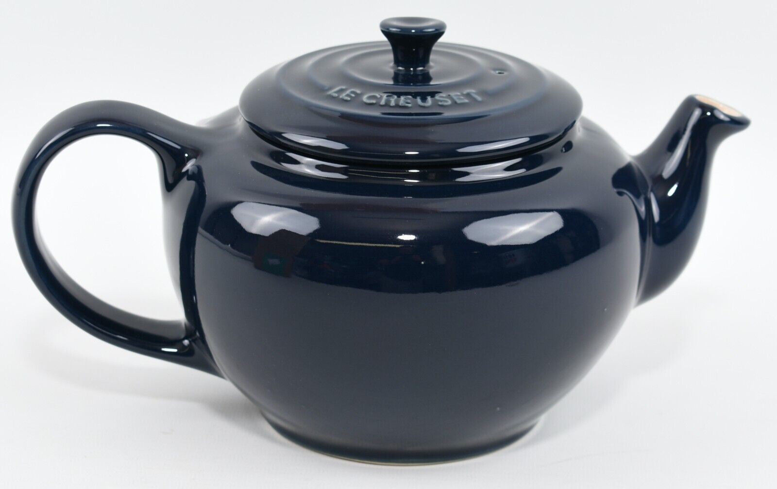 LE CREUSET Stoneware: Navy Blue Round Teapot 1L