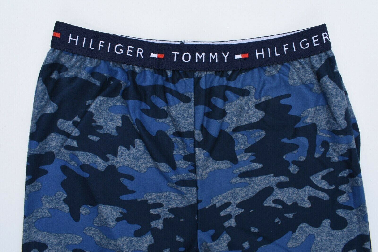 TOMMY HILFIGER Sleepwear Boys' Soft Pyjama Pants, Blue Camo, size 6-7 years