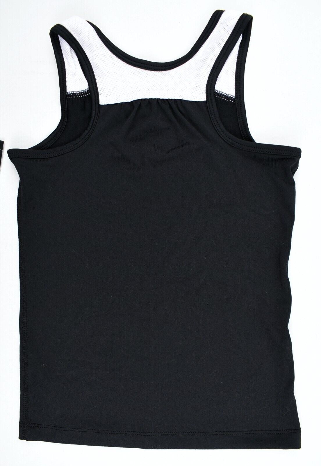 NIKE DRI-FIT Girls' Activewear Tank Top, Black/White, size 5 years