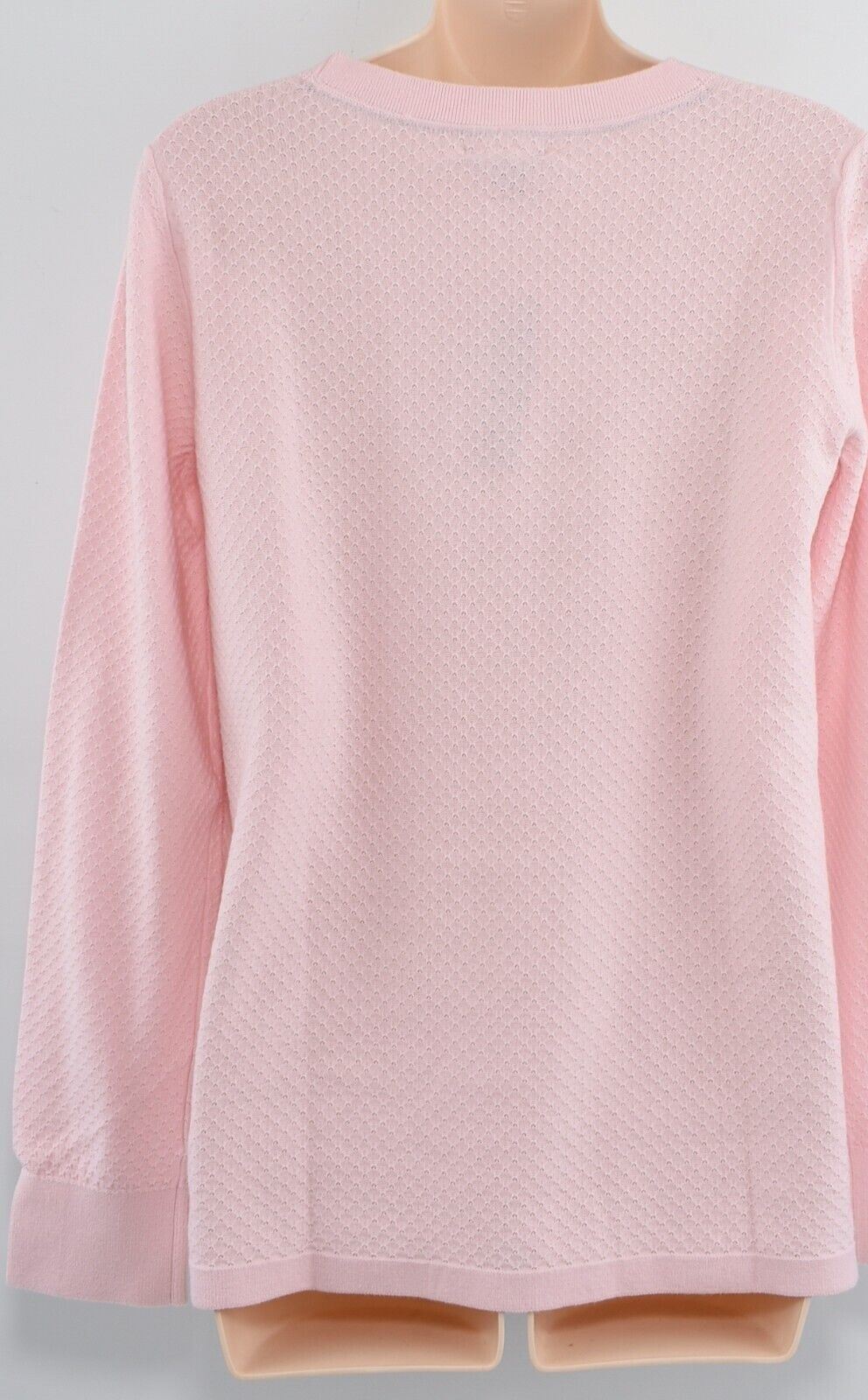 TOMMY HILFIGER Women's Lightweight Waffle Knit Jumper Top, Pink, size S