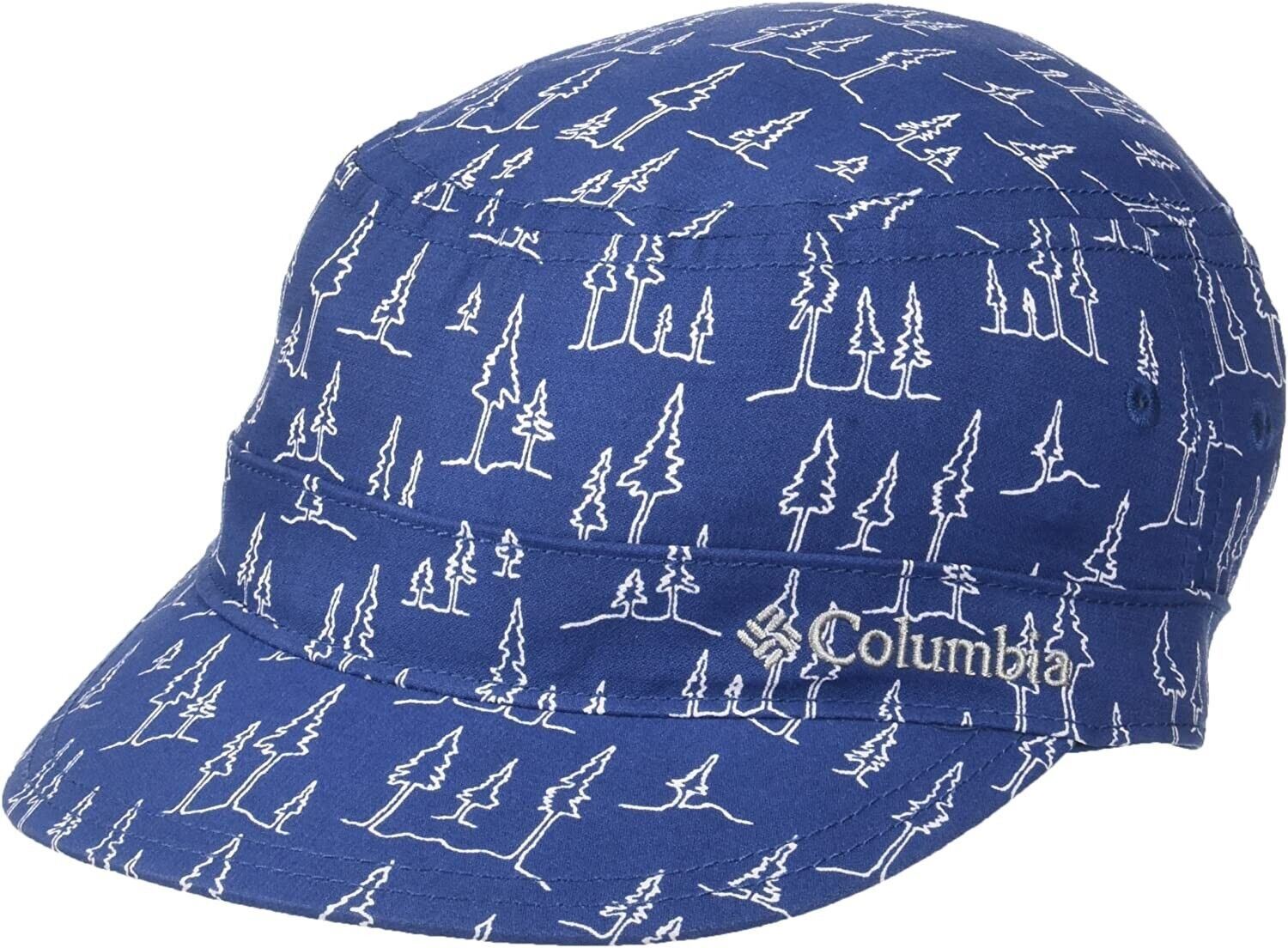 COLUMBIA Kids' Silver Ridge Patrol Cap Hat, UPF 50, Blue, youth L-XL