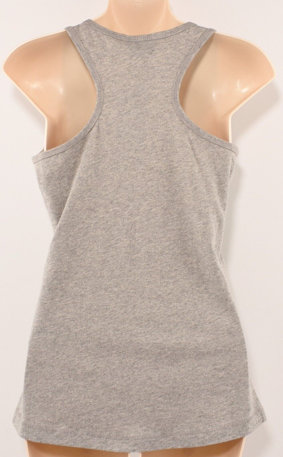 CHAMPION Women's Tank Top, Custom Fit, Grey/Green, size SMALL