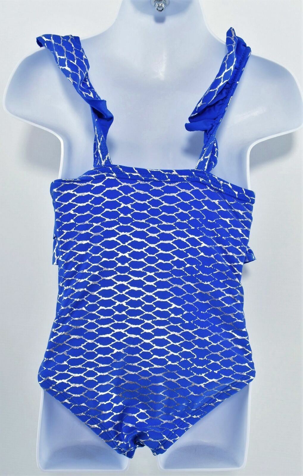 BODY GLOVE Girl's Blue Scaled Pattern One Piece Swimsuit- Age 2 years