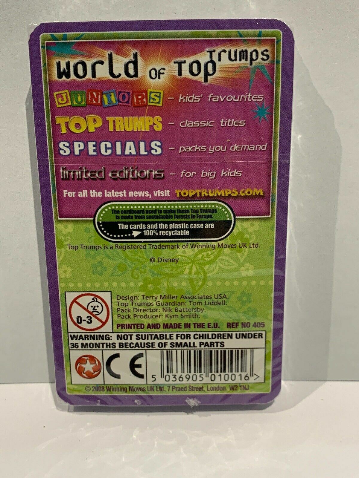 HANNAH MONTANA (MILEY CYRUS) TOP TRUMPS SPECIALS Sealed 2008