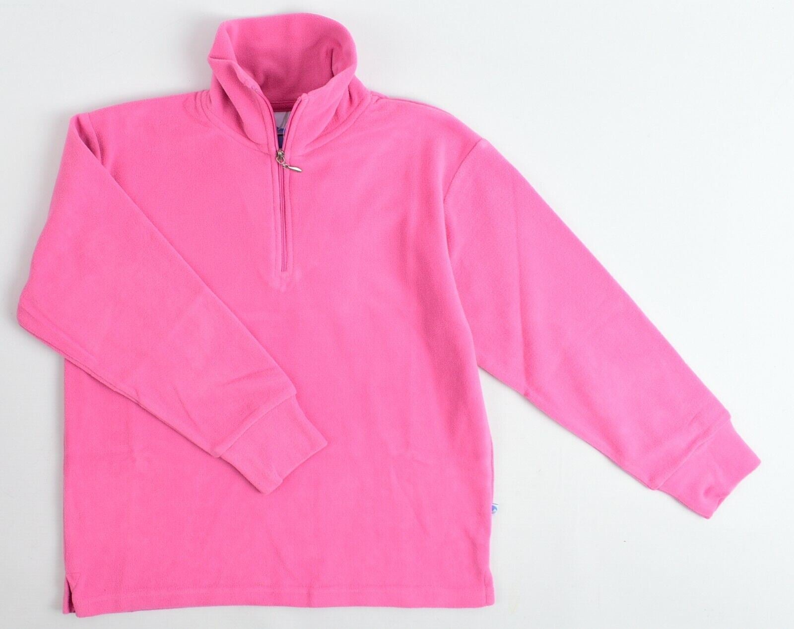MANBI Girls' Kids' Microfleece Zip Neck Sweatshirt, Pink, size 11-12 years