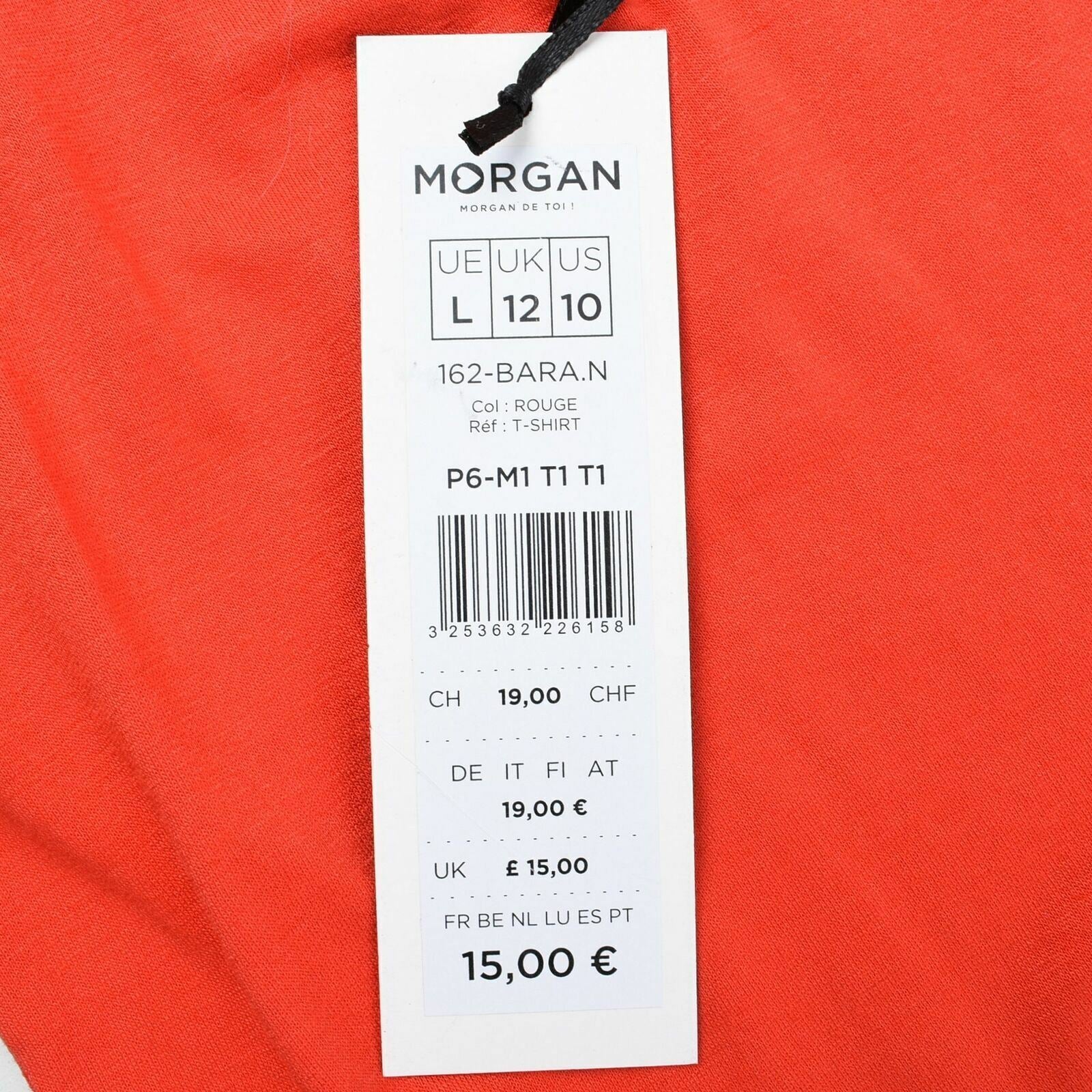 MORGAN Women's Bright Red Strappy Vest Top - UK 12 - US 10