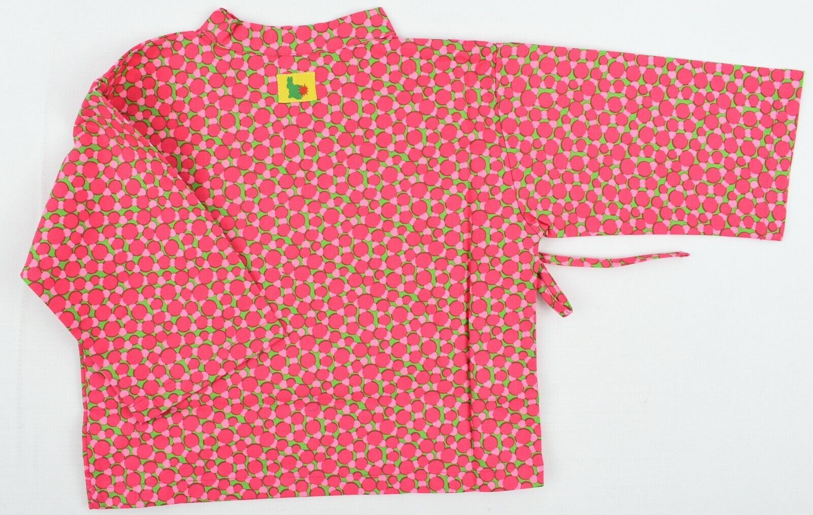 GREEN RABBIT Baby Girls' Wrap Around Shirt, Pink, MADE IN UK, size 12-18 Months