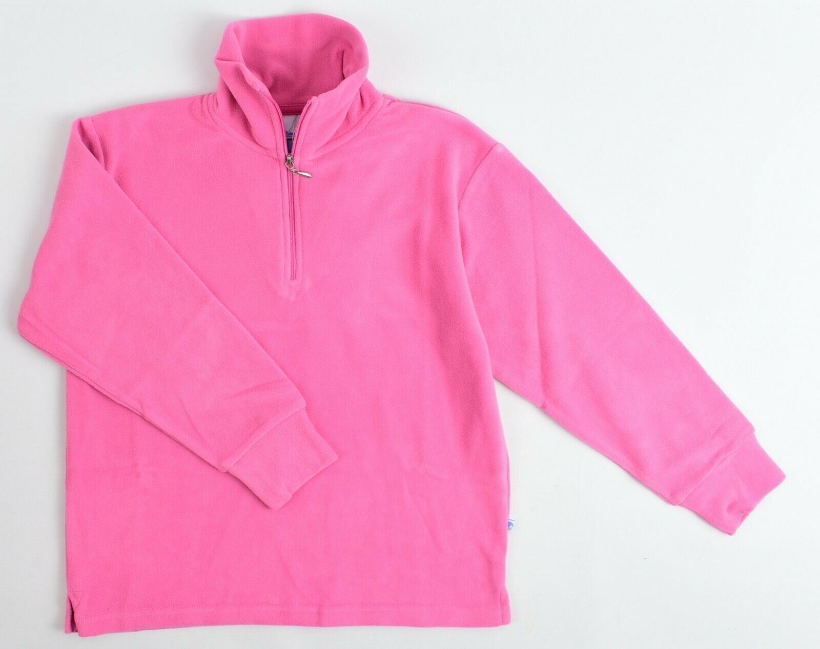 MANBI Girls' Kids' Microfleece Zip Neck Sweatshirt, Pink, size 9-10 years