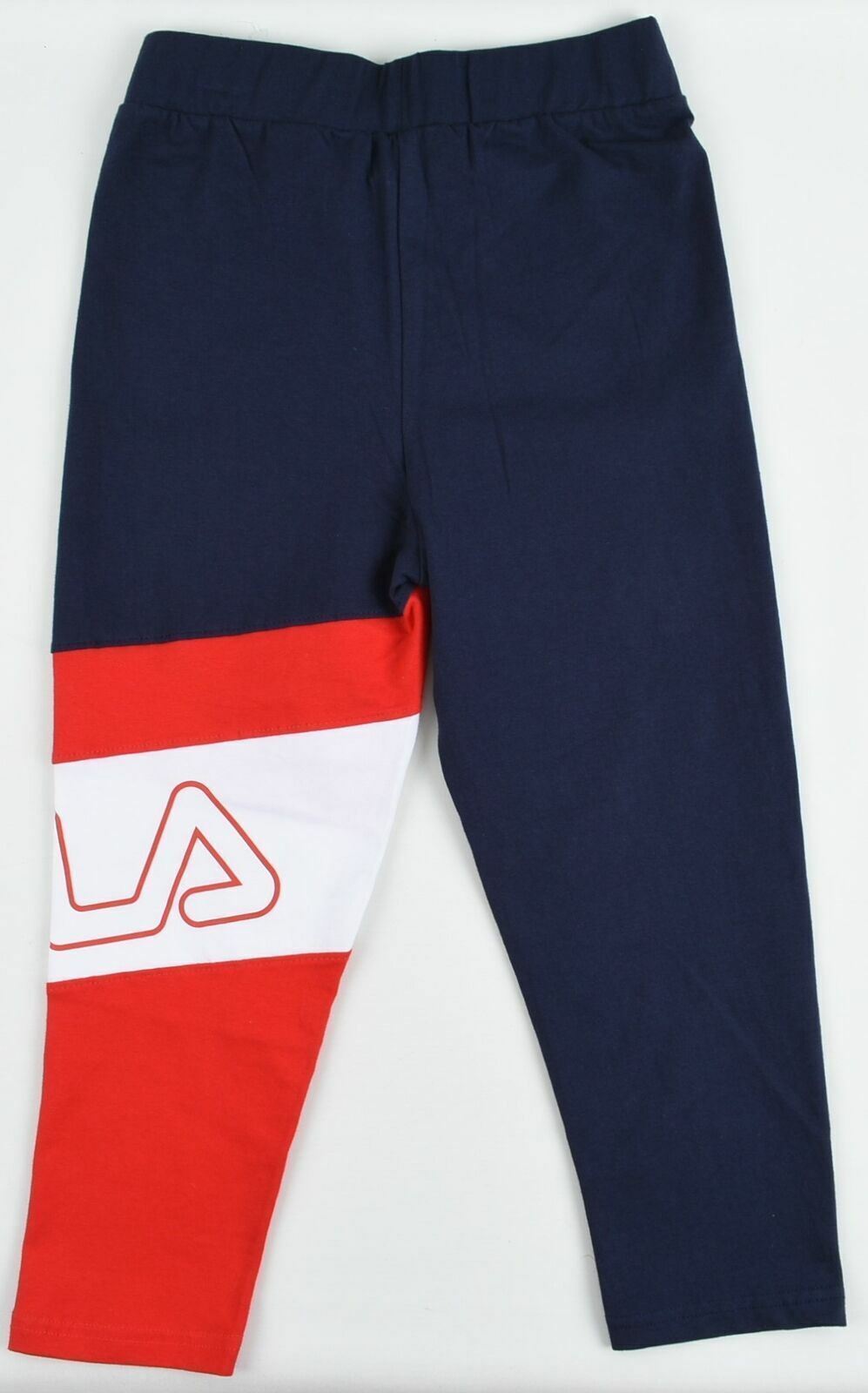 FILA Girl's Peacoat Blue / Chinese Red Capri Leggings- Size XS