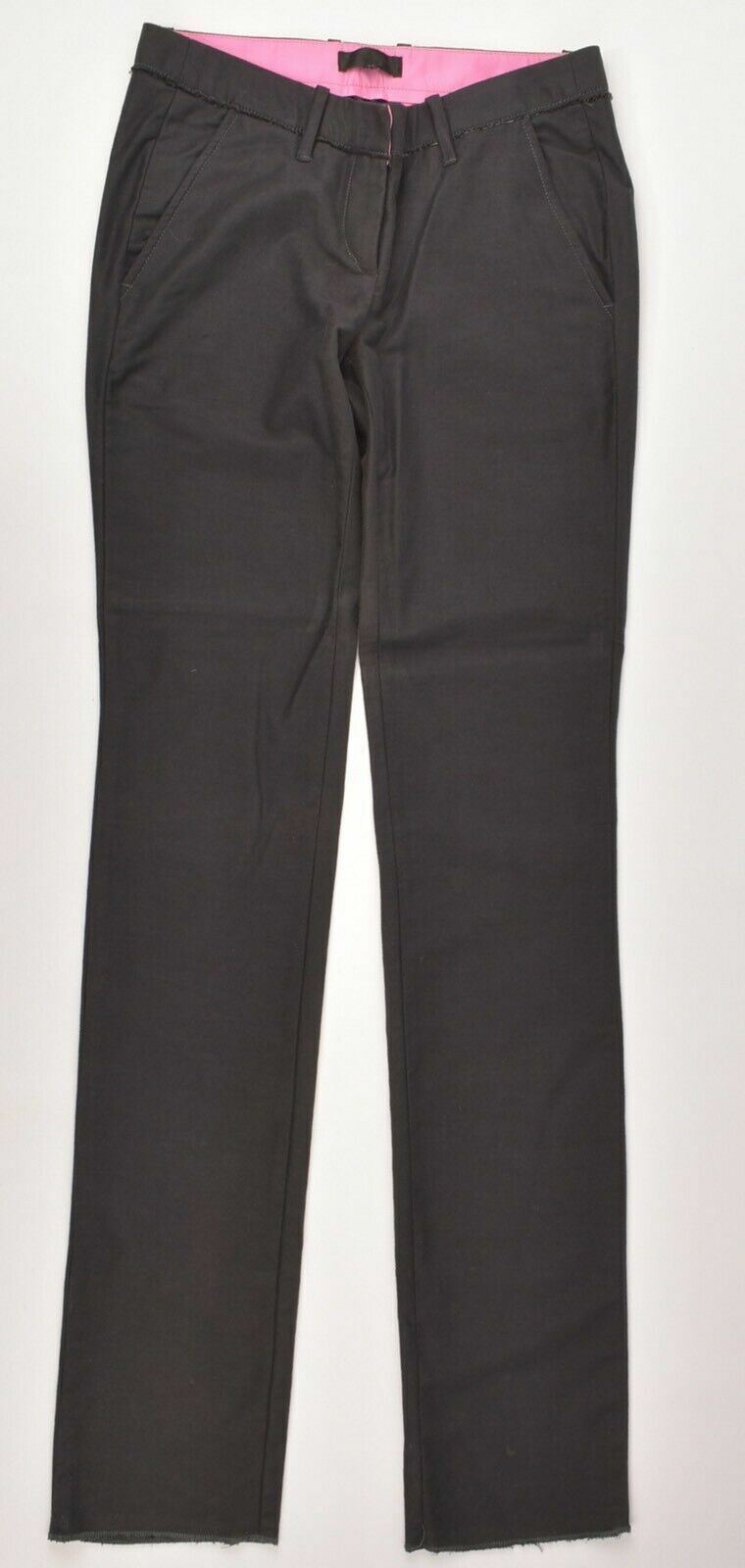 COSTUME NATIONAL Women's Black Wool Tailored Trousers, size W28