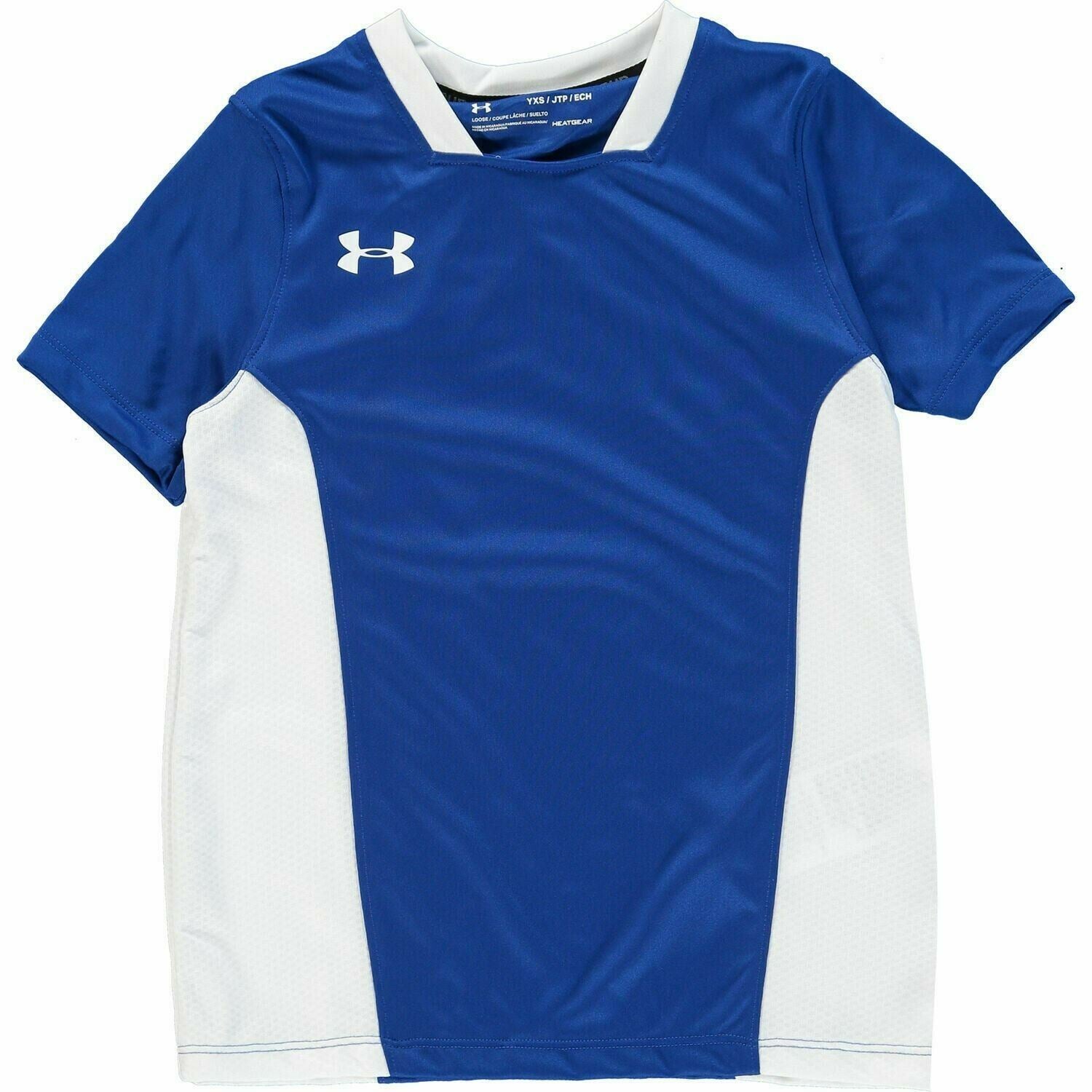 UNDER ARMOUR Boys' CHALLENGER ActiveWear Training T-shirt Top, Blue size 8 years
