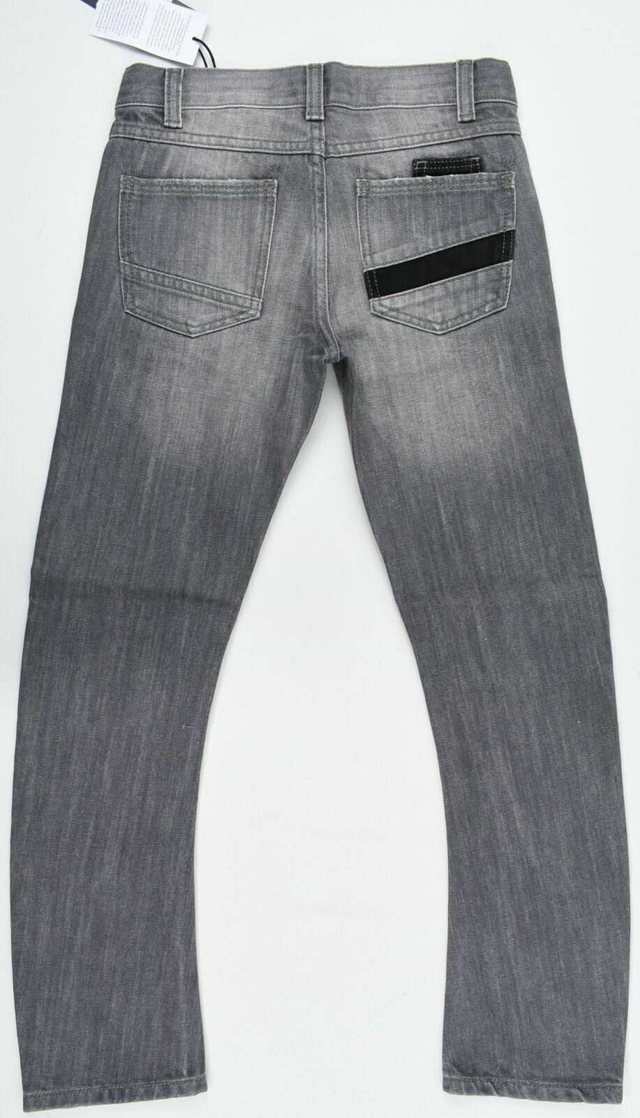 GUESS Girl's Curved Leg Distressed look Grey Denim Jeans- Age 8 Years