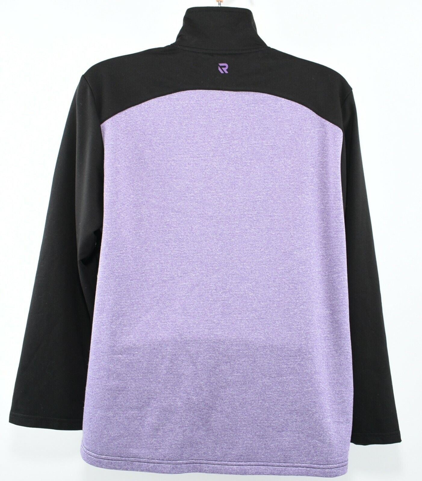 REDMAX Women's Softshell Zip Jacket, Black/Purple, size 48 / XXL