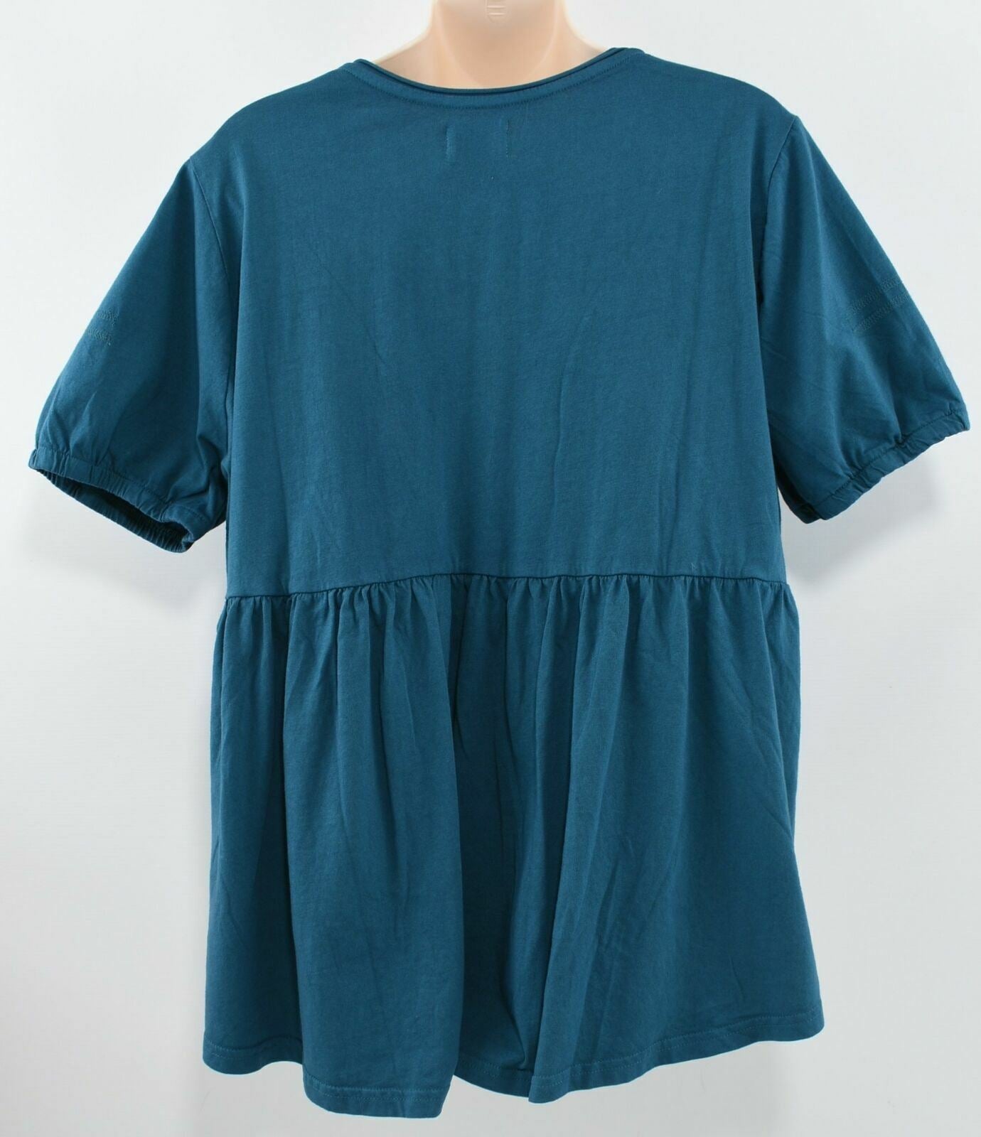 SALTROCK Women's 'Telsen' Blue V-Neck Tunic Style T-Shirt- Size UK 8