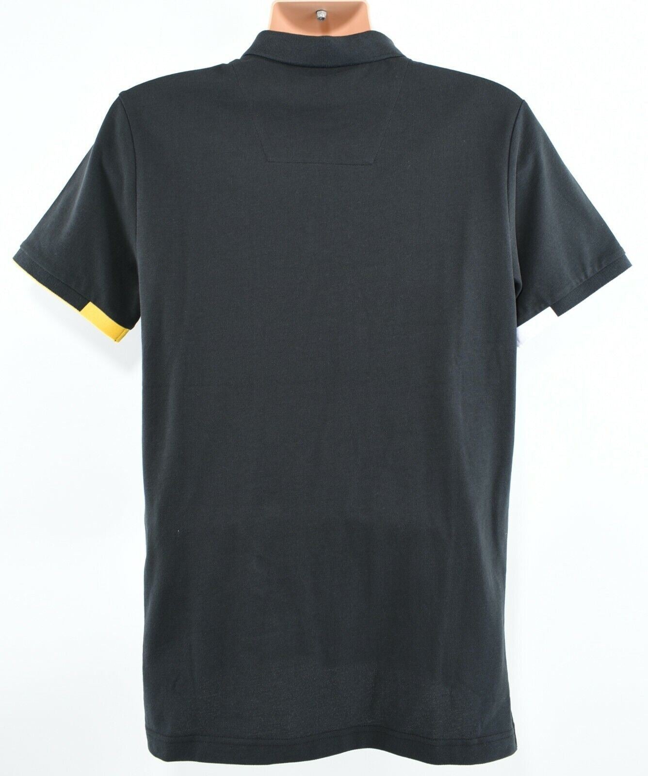 NAUTICA Men's COBLE Short Sleeve Polo Shirt, Black, size S