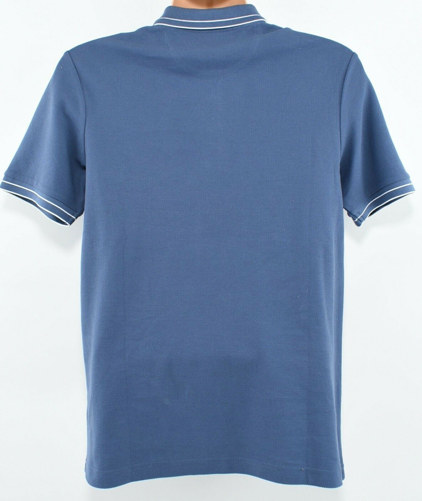 FARAH Men's Mersey Honeycomb Polo Shirt, Bobby Blue, size S