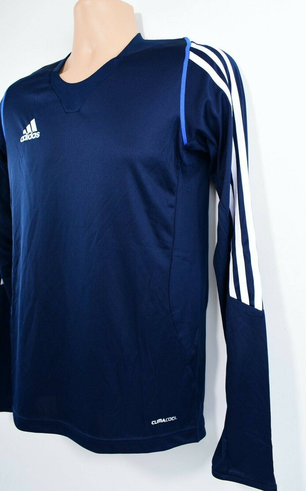 ADIDAS Men's Active Wear Long Sleeve Sports Top, Blue, size M