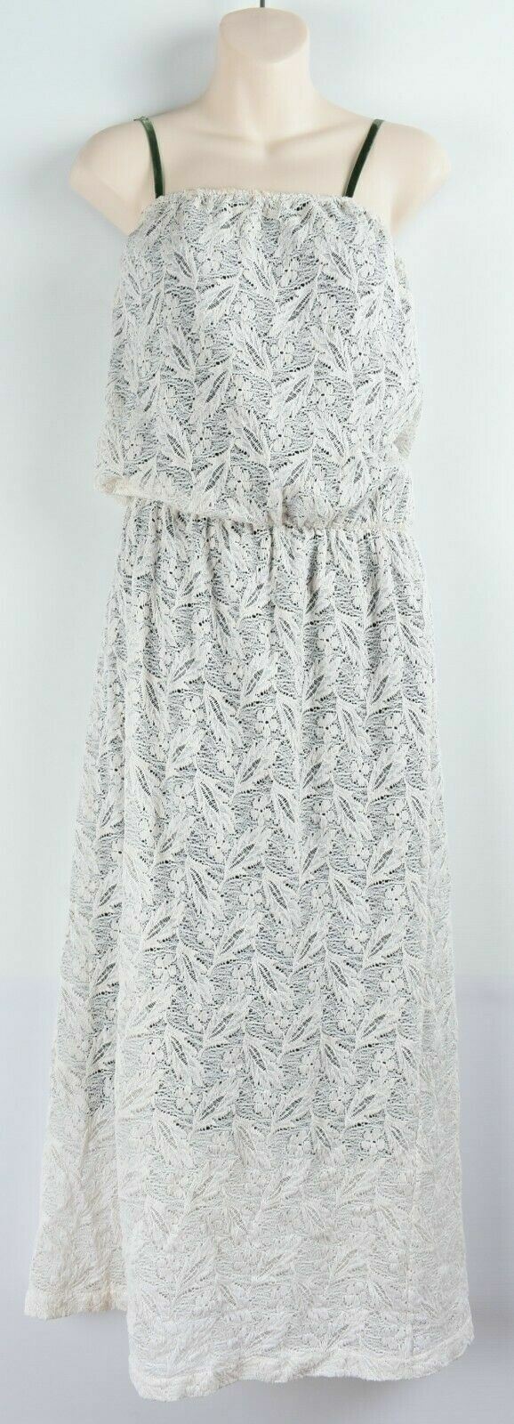 ROSEANNA Women's Cotton Lace Midi Dress, Cream/Black, size UK 10