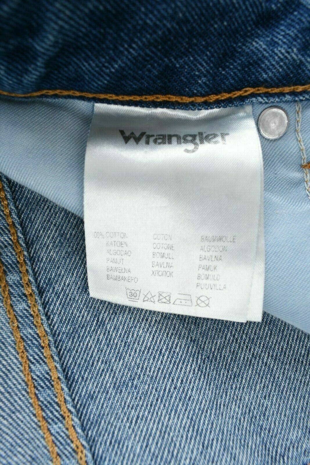 WRANGLER Women's BURNING GIRL Embellished Retro Straight Cropped Jeans, W26 L32