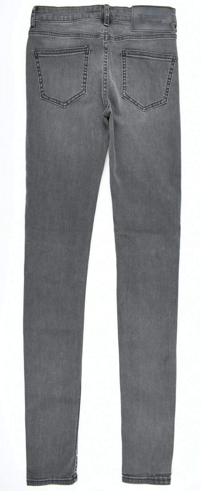 TRUSSARDI Women's Super Skinny Jeans, Dark Grey, size W24 L34