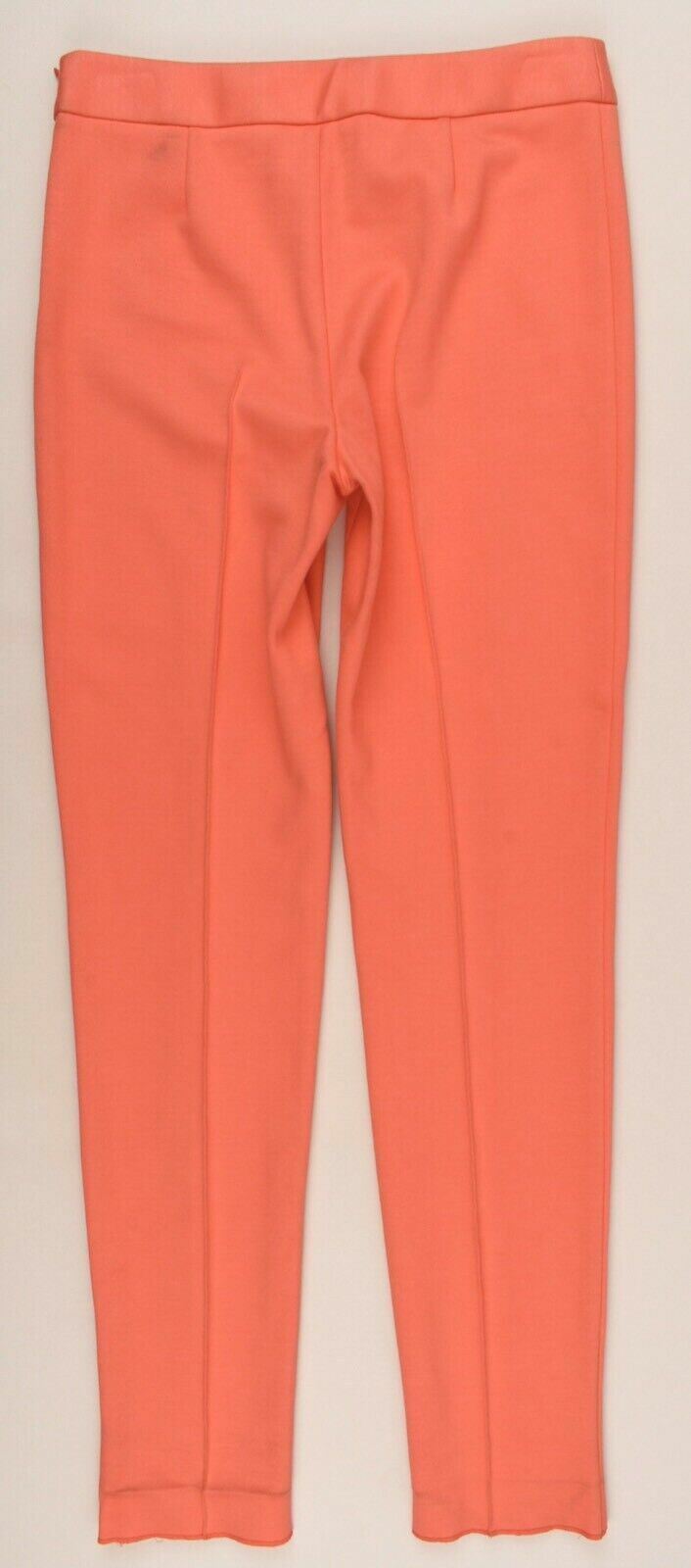 BOUTIQUE MOSCHINO Women's Ponte Skinny Trousers Neon Coral, size UK 8