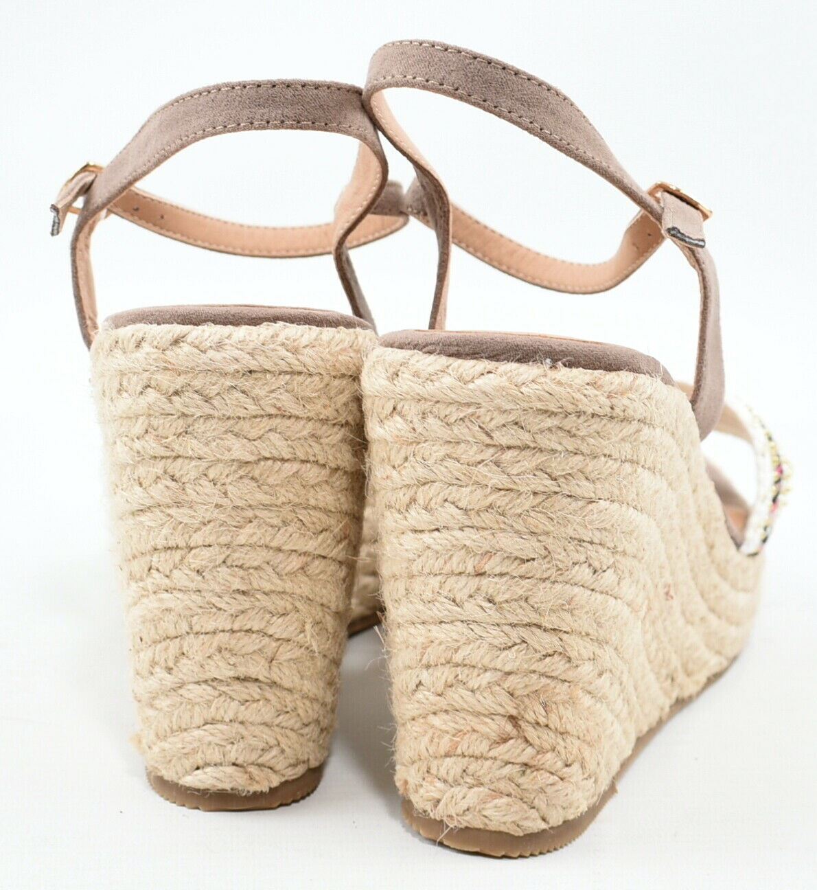 TRUFFLE COLLECTION Women's Jute Wedge Sandals, size UK 6 EU 39