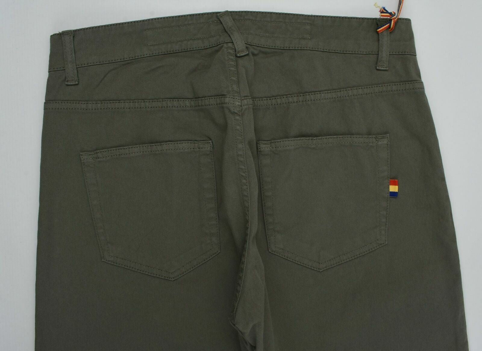 CASTELBAJAC Men's Slim Fit Khaki Green Jeans size W33