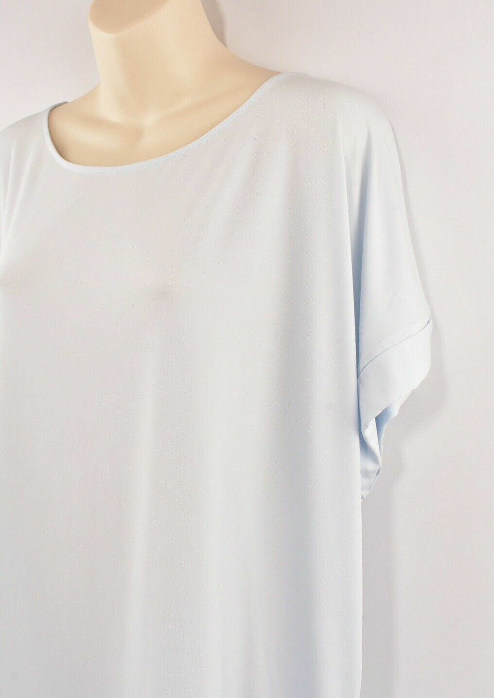 CALVIN KLEIN Women's Short Sleeve Top, Frost Blue, size S