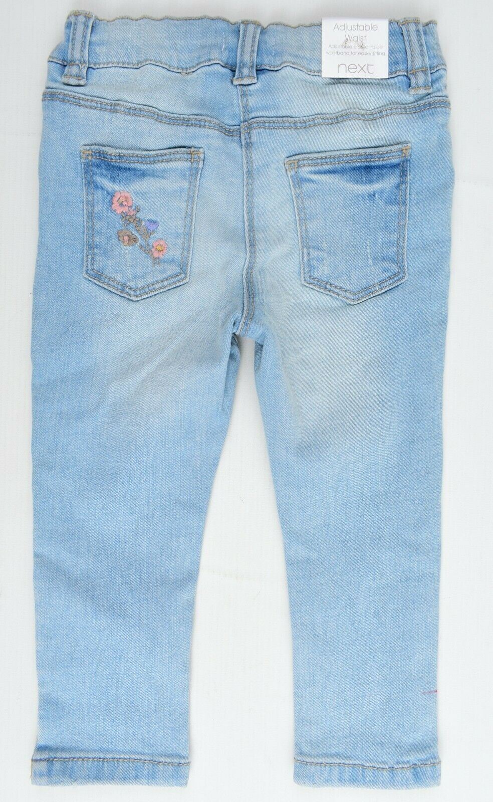 NEXT Bundle of 2x Baby Girls' Jeans, Light Blue/Dark Blue, size 6-9 months