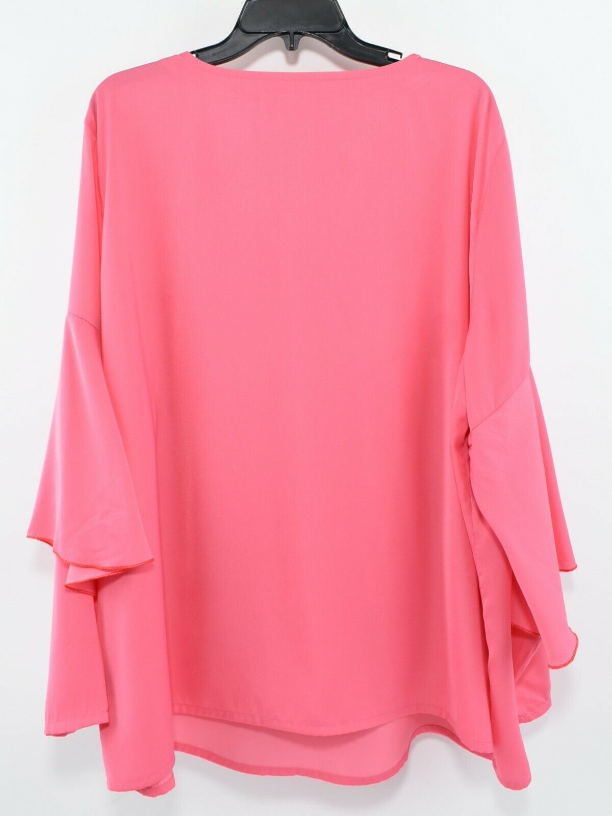 JUNAROSE Women's Plus Size Pink V-neck Blouse Top, size UK 28