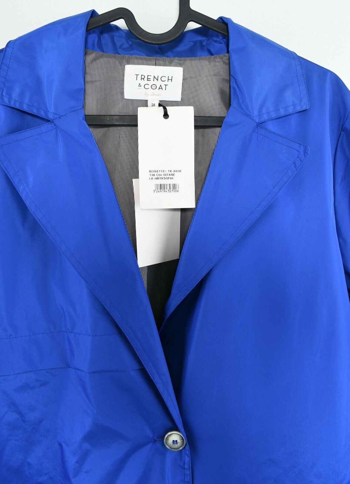 TRENCH & COAT by Lener Women's Coated Fabric Jacket, Royal Blue, size UK 8