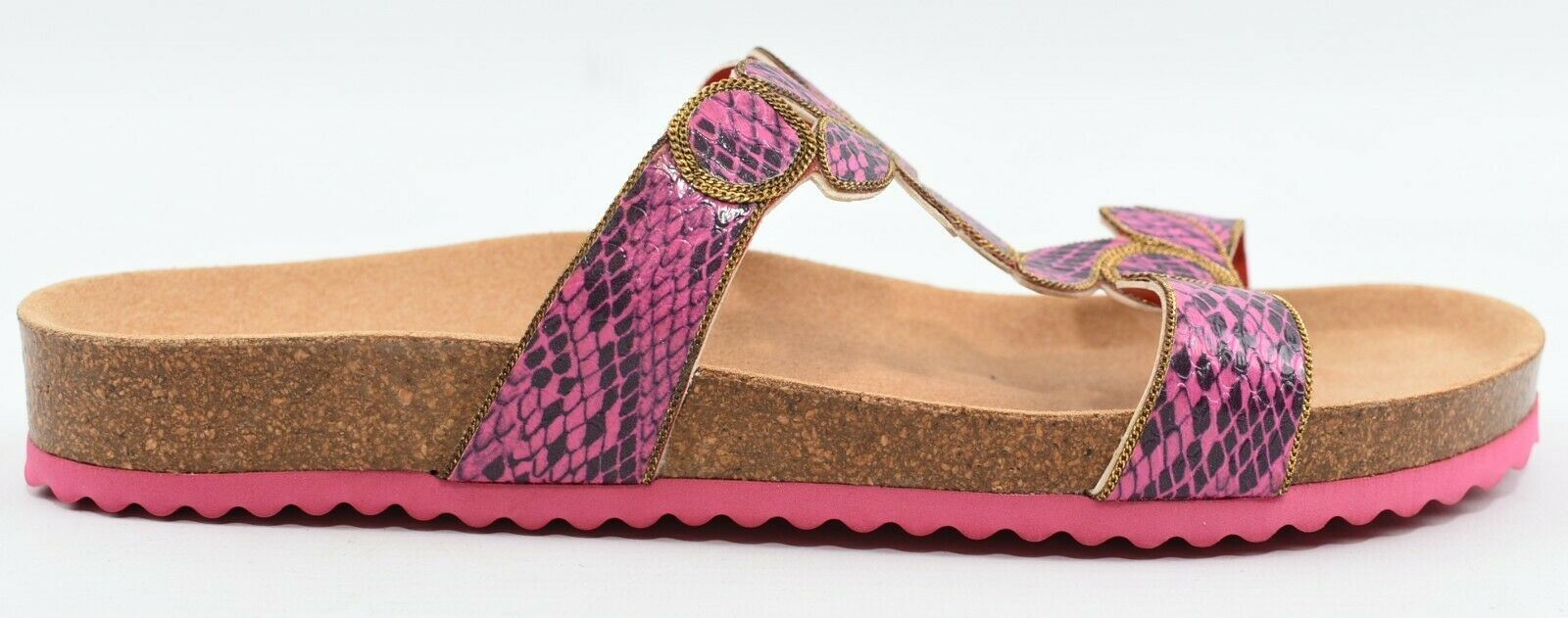 SUNE ISLAND Women's H-bar Sandals, Fuchsia Pink, size UK 5 EU 38