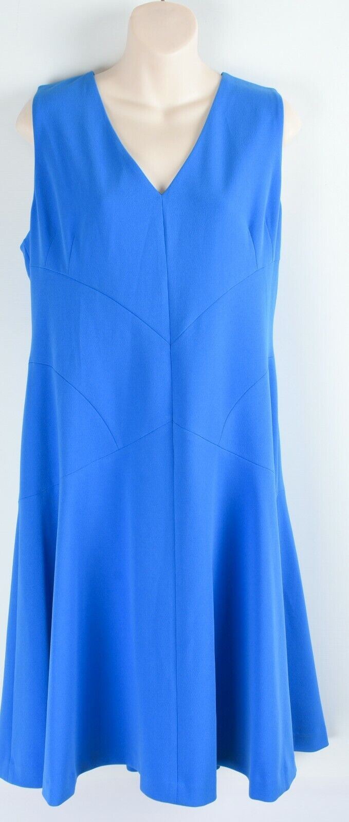DKNY Women's Royal Blue Fit and Flare Dress, size UK 18