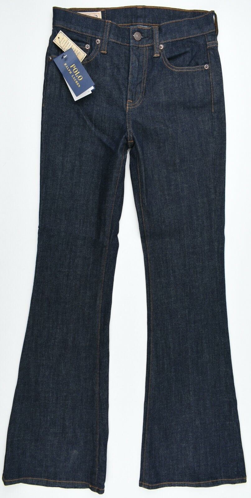 POLO RALPH LAUREN Women's Bootleg Jeans, Blue, size W25