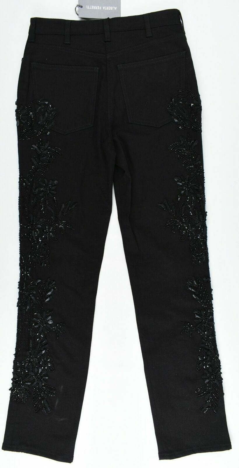 ALBERTA FERRETTI 'Limited Edition' Women's Mid rise Black Denim Jeans- UK 8