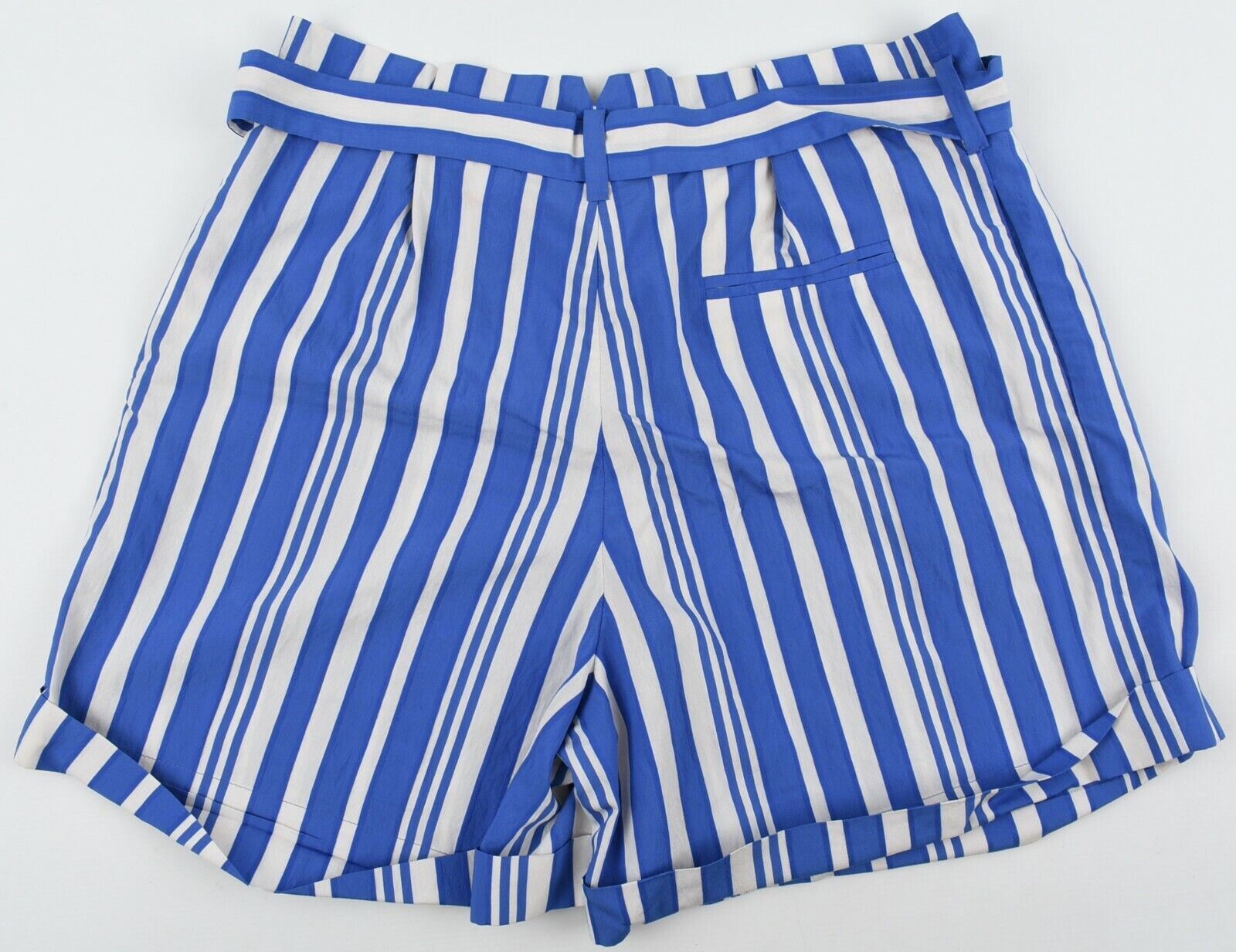 CHINTI AND PARKER Women's Blue and White Striped Shorts, size UK 18