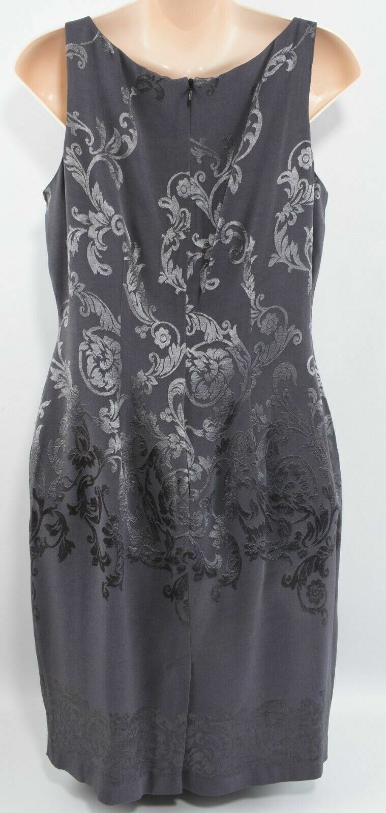 OPERA AT RICHARDS Women's Grey Floral Pattern Shift Dress, size UK 12