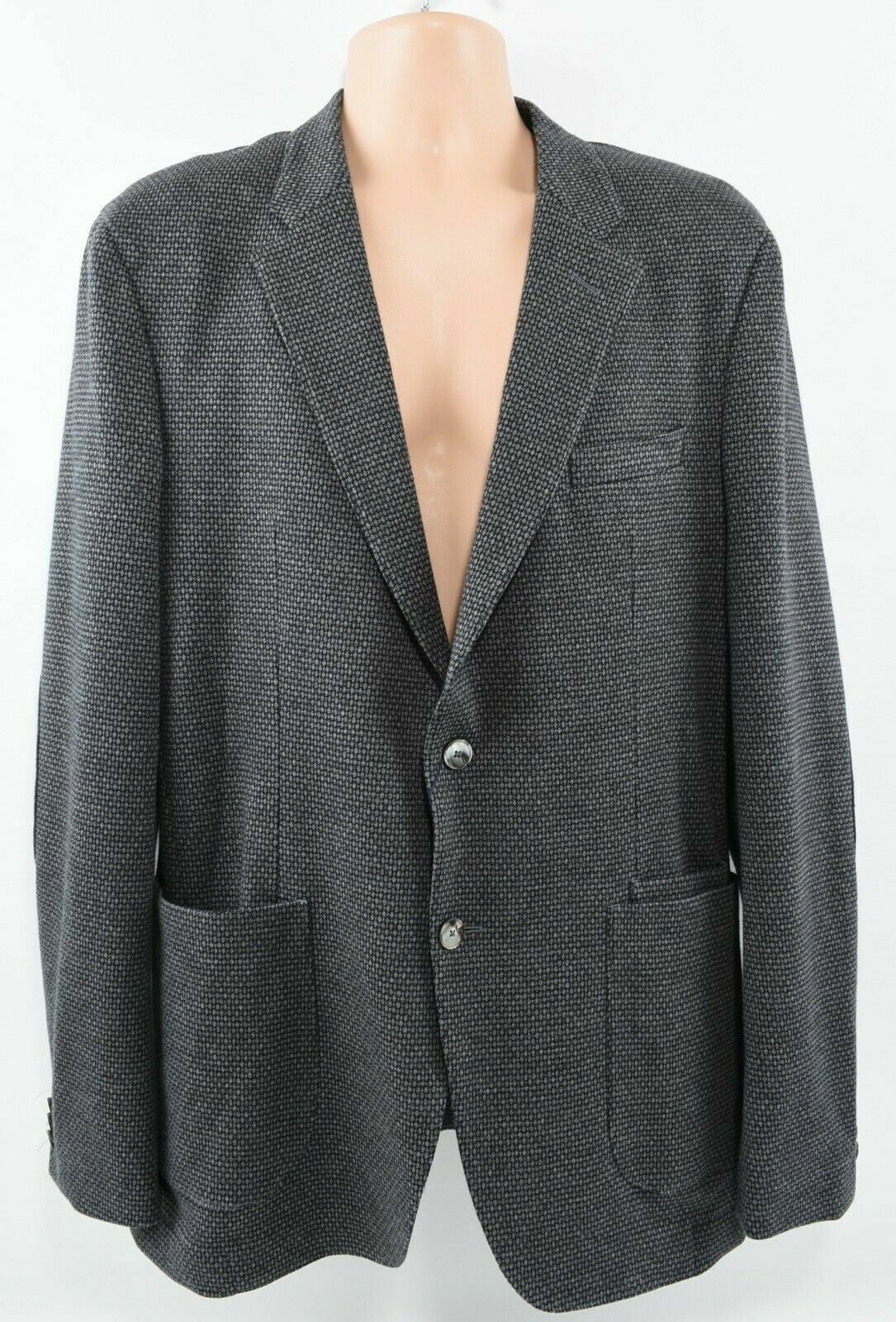 TOMMY HILFIGER Men's Casual Tailored Blazer Jacket, Textured Grey, size 40