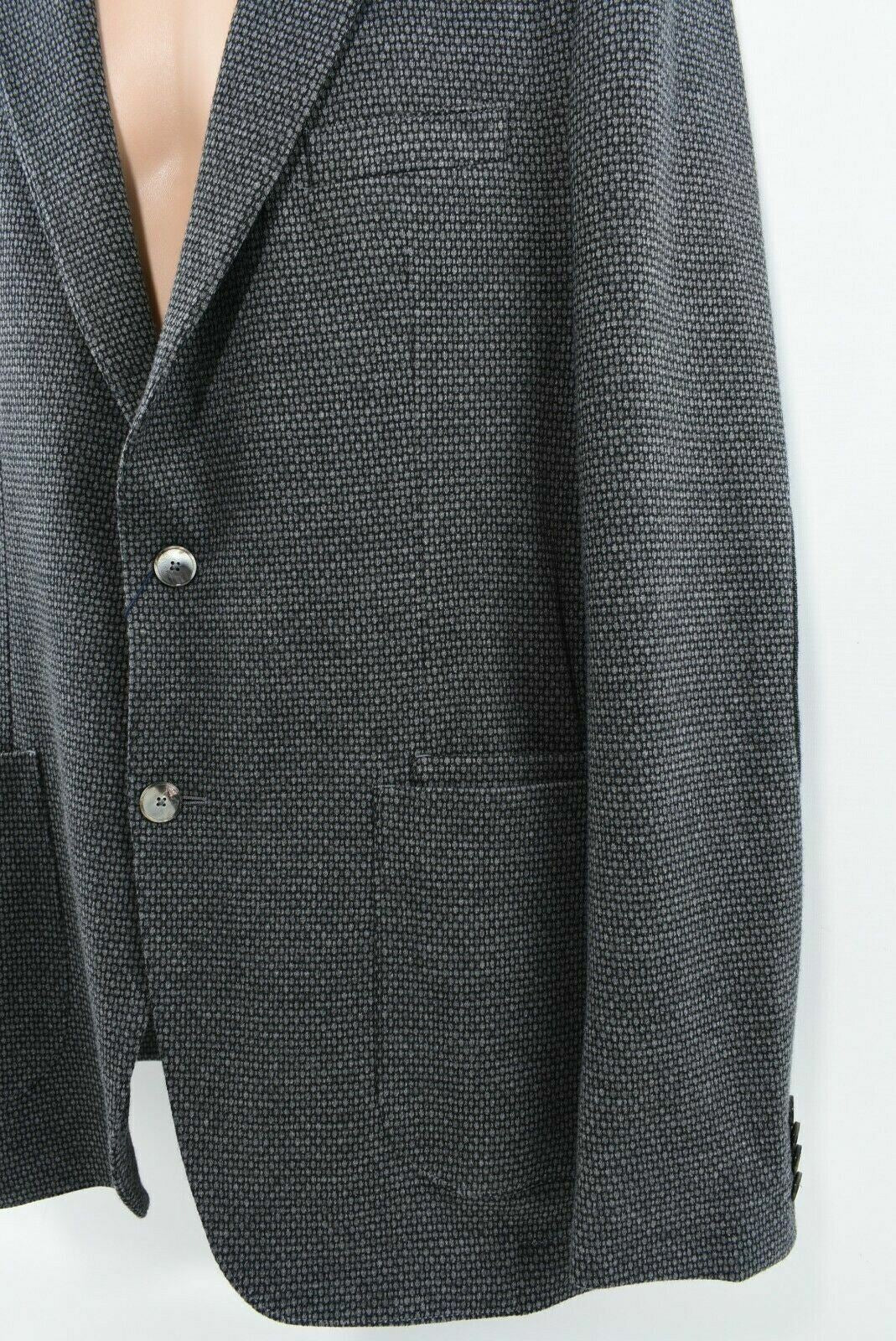 TOMMY HILFIGER Men's Casual Tailored Blazer Jacket, Textured Grey, size 40