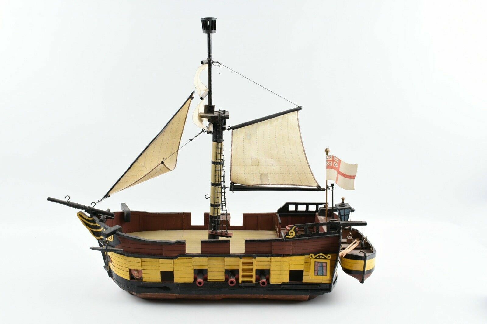 Scratch Built Wooden HMS Cornwall Ship