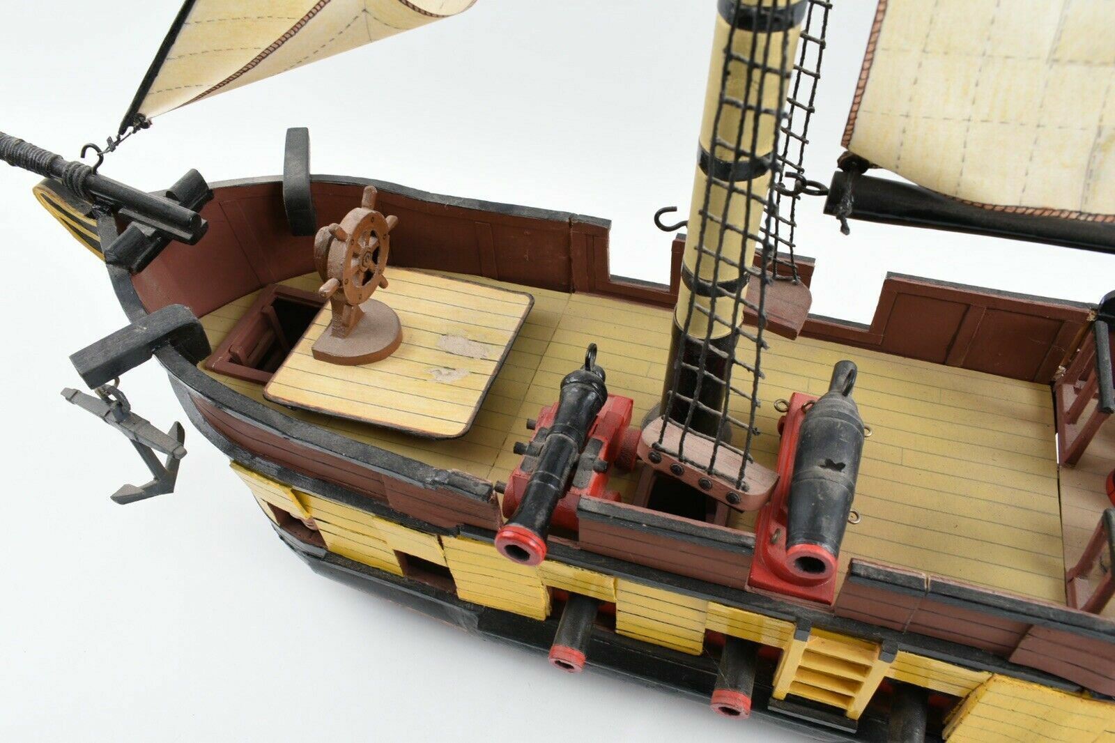 Scratch Built Wooden HMS Cornwall Ship