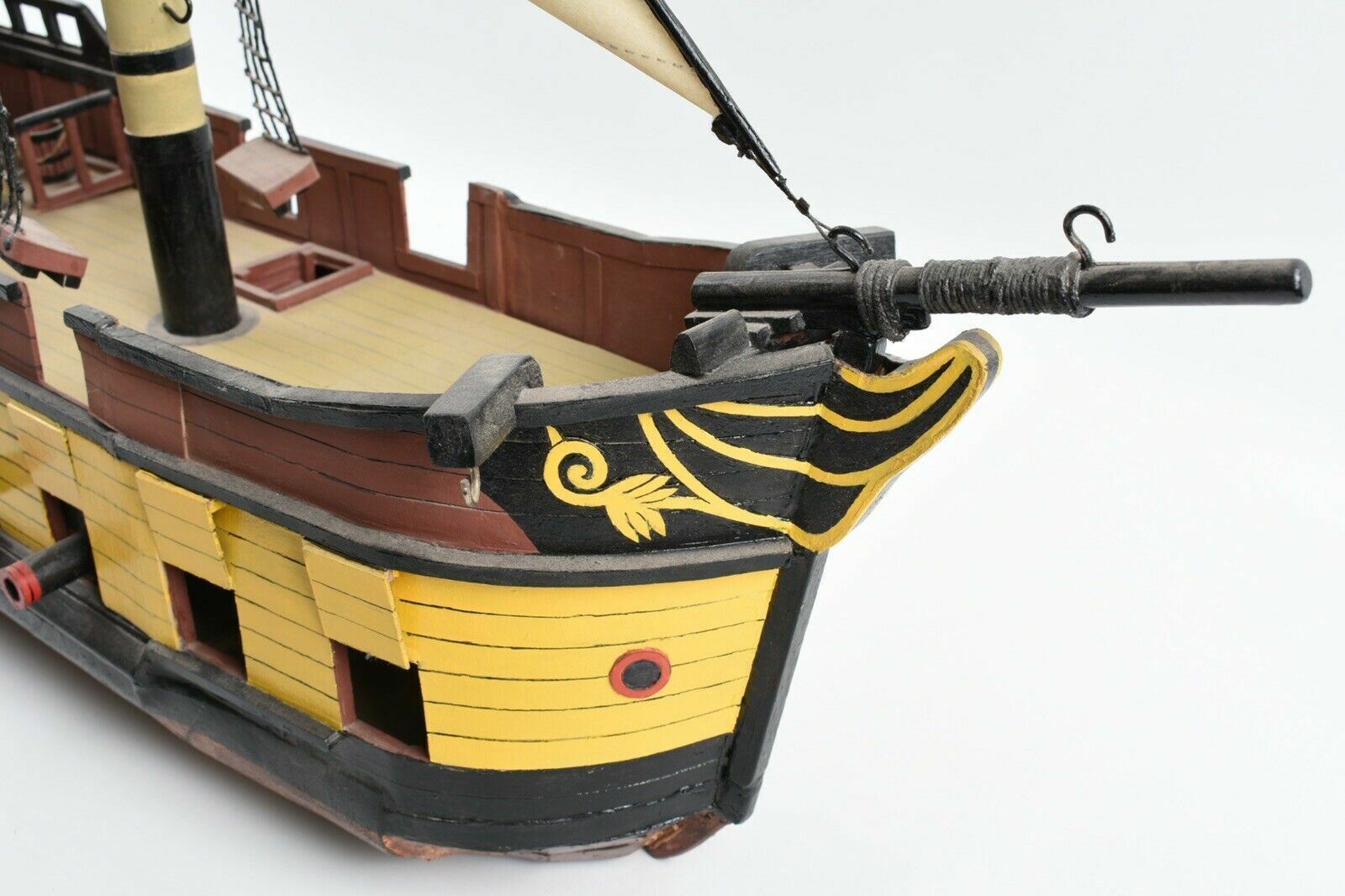 Scratch Built Wooden HMS Cornwall Ship